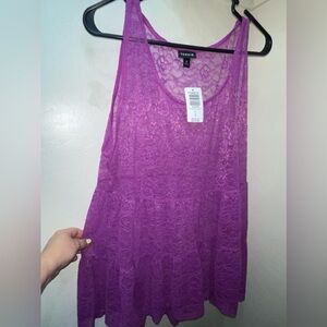 NWT Purple Lace Tunic